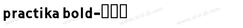 practika bold字体转换